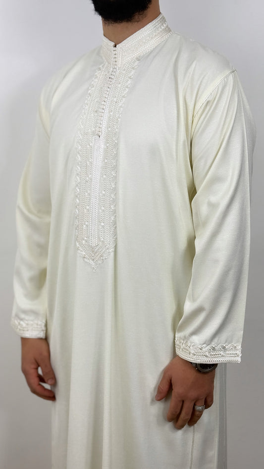 Kaftan Collar Thobe Long Sleeve