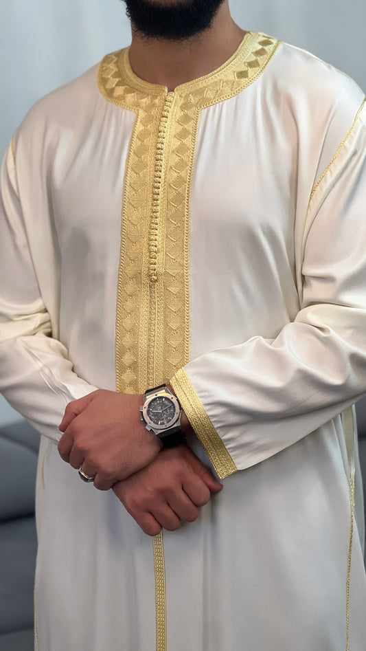 قفطان ثوب مغربي كم طويل