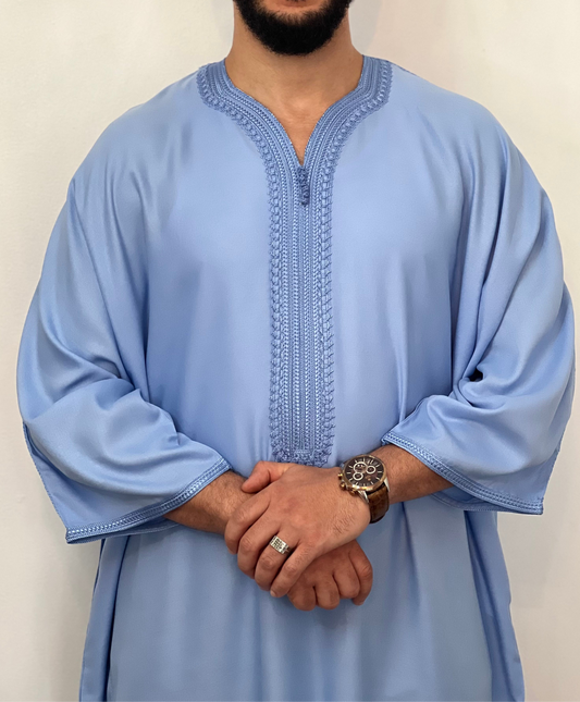 Moroccan Men’s Thobe Cotton blend Islamic kandora