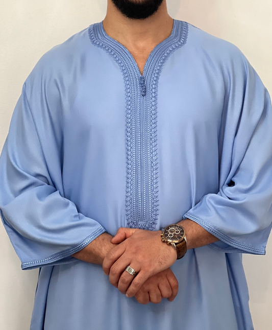 Moroccan Men’s Thobe Cotton blend Islamic kandora