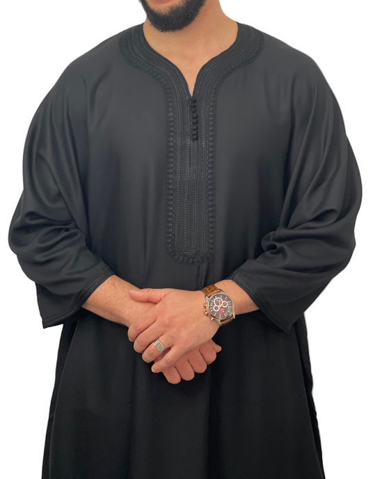 ثوب رجالي كندورة إسلامية من مزيج القطن