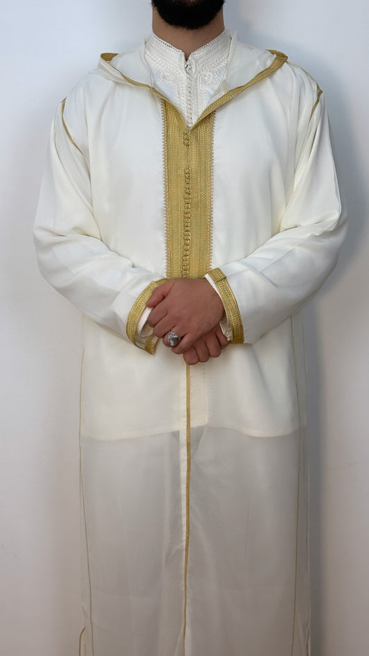 Hooded Premium Nikkah Djellaba see through