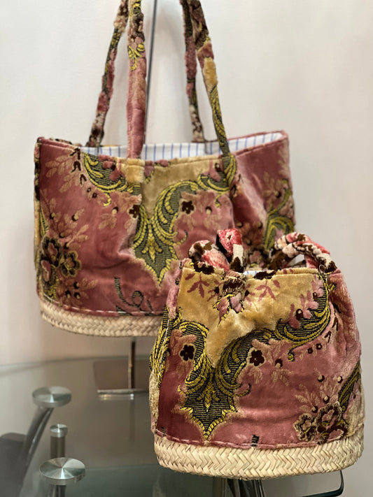 Summer Beach Bag- using recycled moroccan fabrics