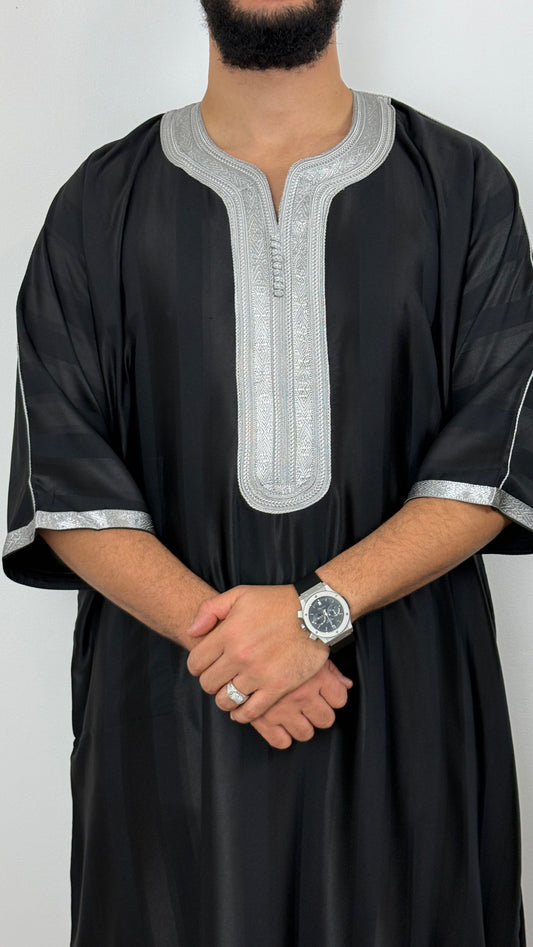 Moroccan Thobe Premium Striped