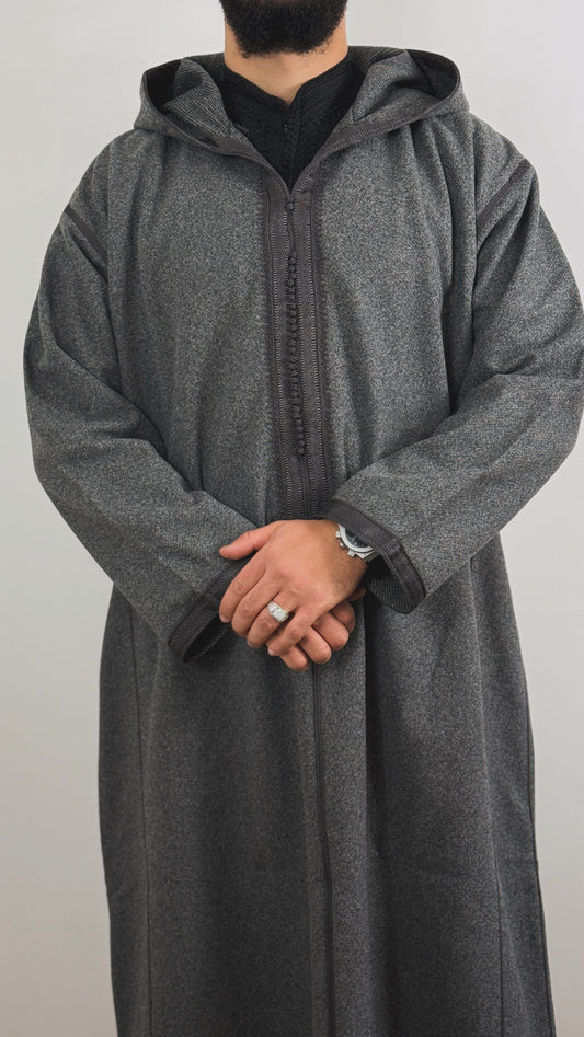 Winter Hooded Thobe Luxury Moroccan Djellaba