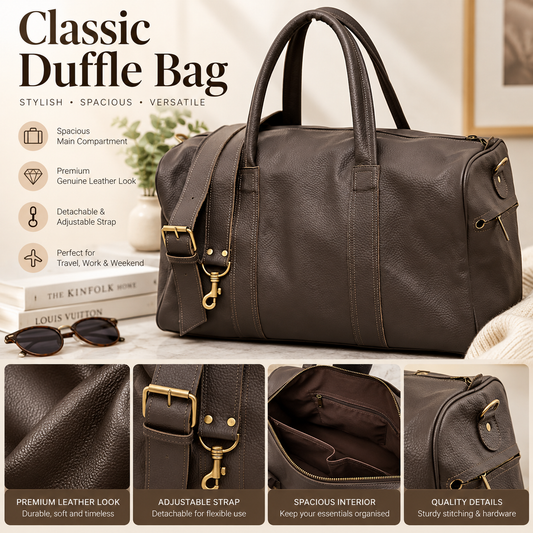 Real leather Bag - large handmade