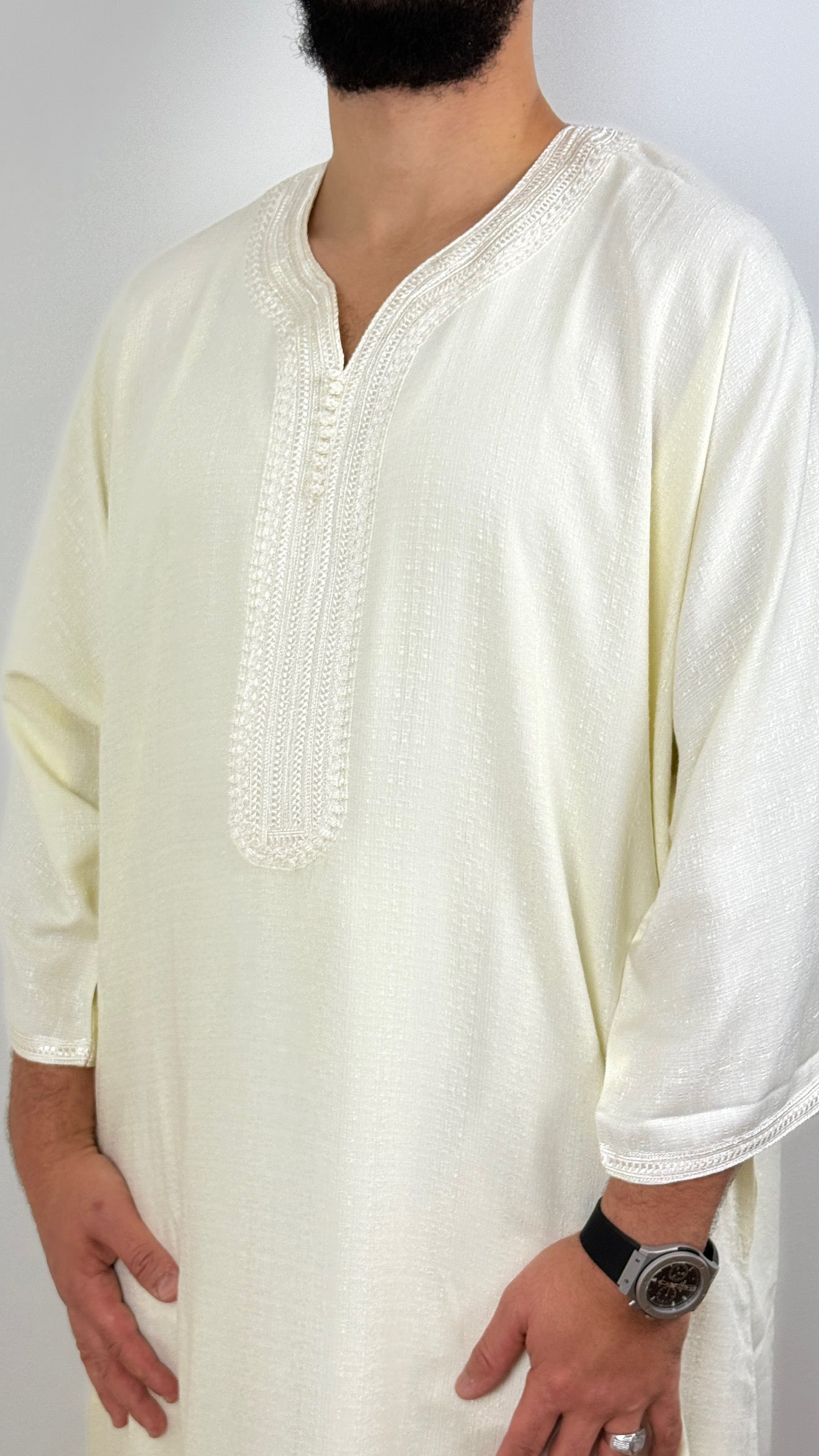 Premium Linen blend Moroccan Thobe