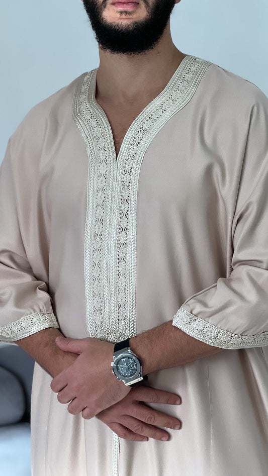 Moroccan Thobe Premium Jubbah kandora 2 pockets