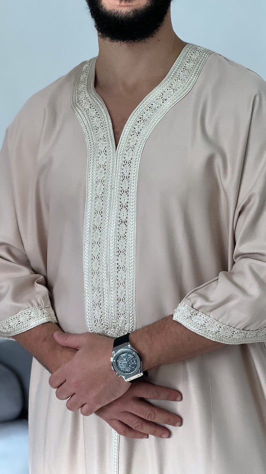 Moroccan Thobe Premium Jubbah kandora 2 pockets