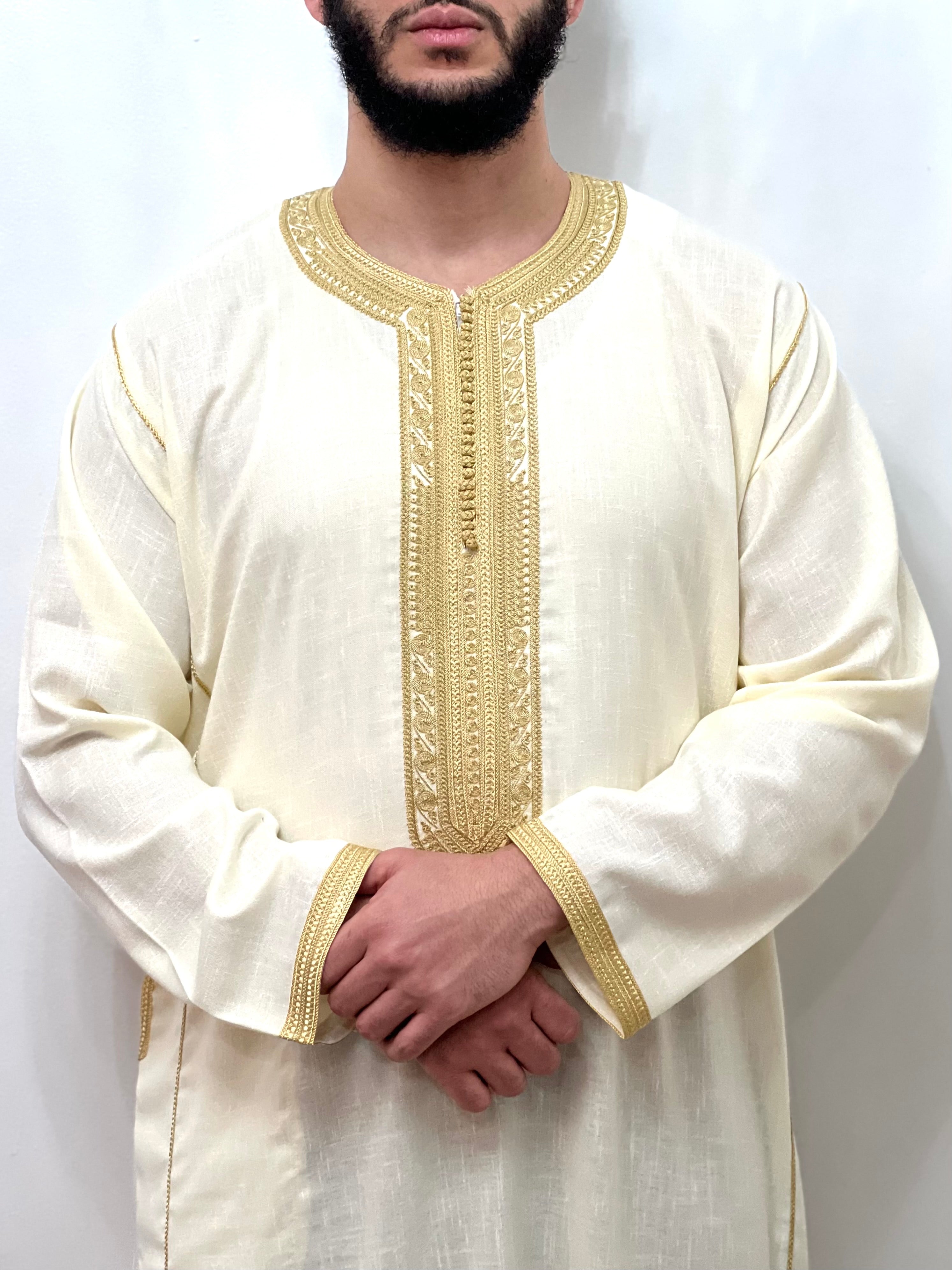 Long sleeve kaftan  Linen Kaftan style Moroccan