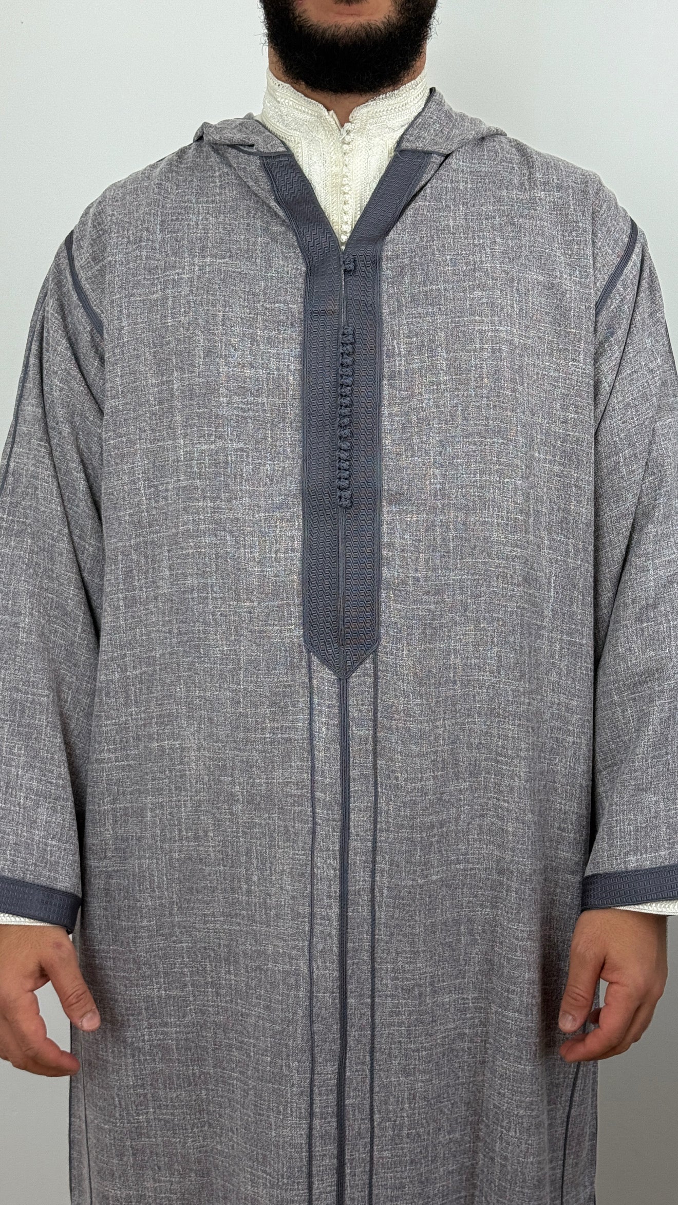 Hooded Moroccan linen