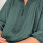 Mens Linen crep Moroccan thobe