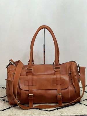 Real leather Bag - large handmade