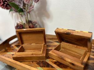 Wooden jewellery box- AUTHENTIC wood handmade Eid Gift