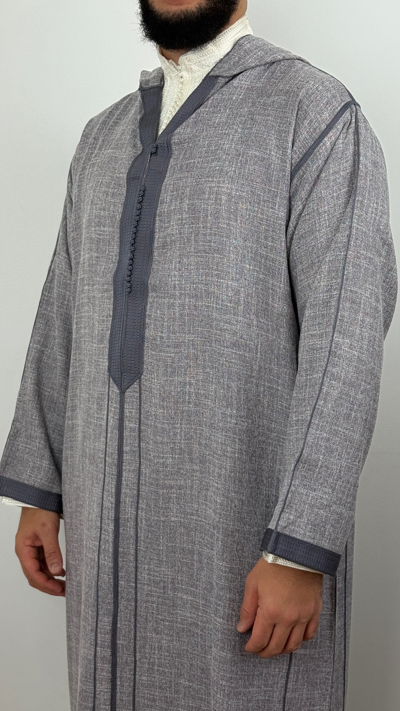 Hooded Moroccan linen