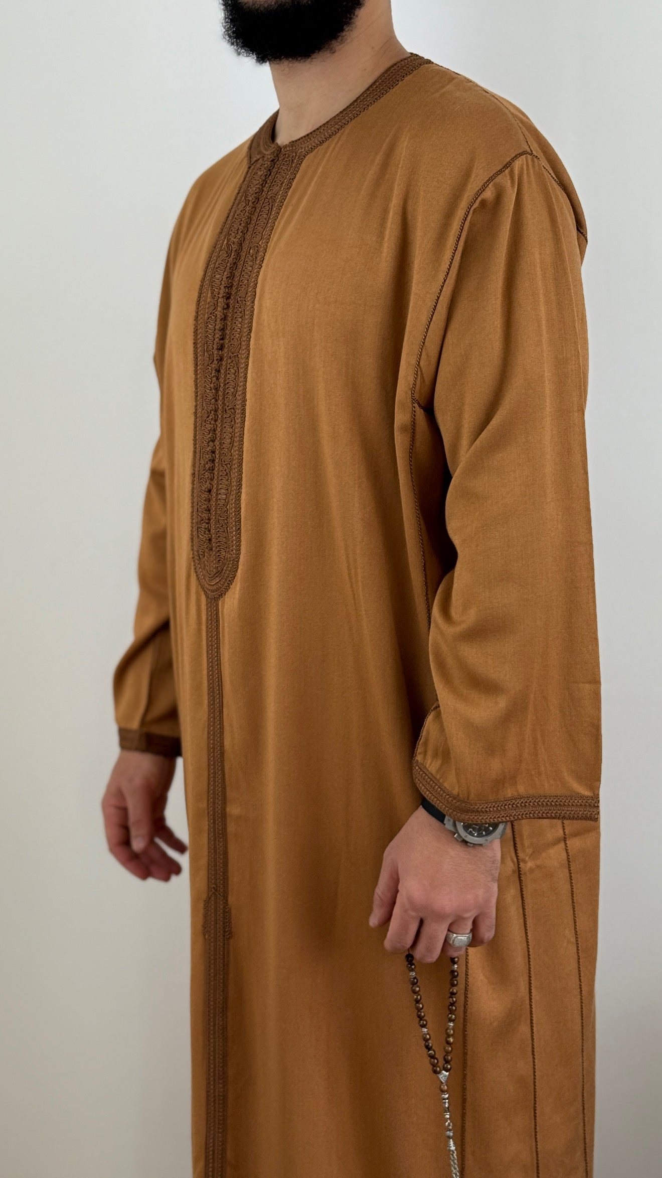 ثوب رجالي كندورة إسلامية من مزيج القطن