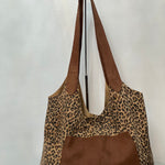 Shoulder hobo  bag with pocket - 100% Suede - leather straps