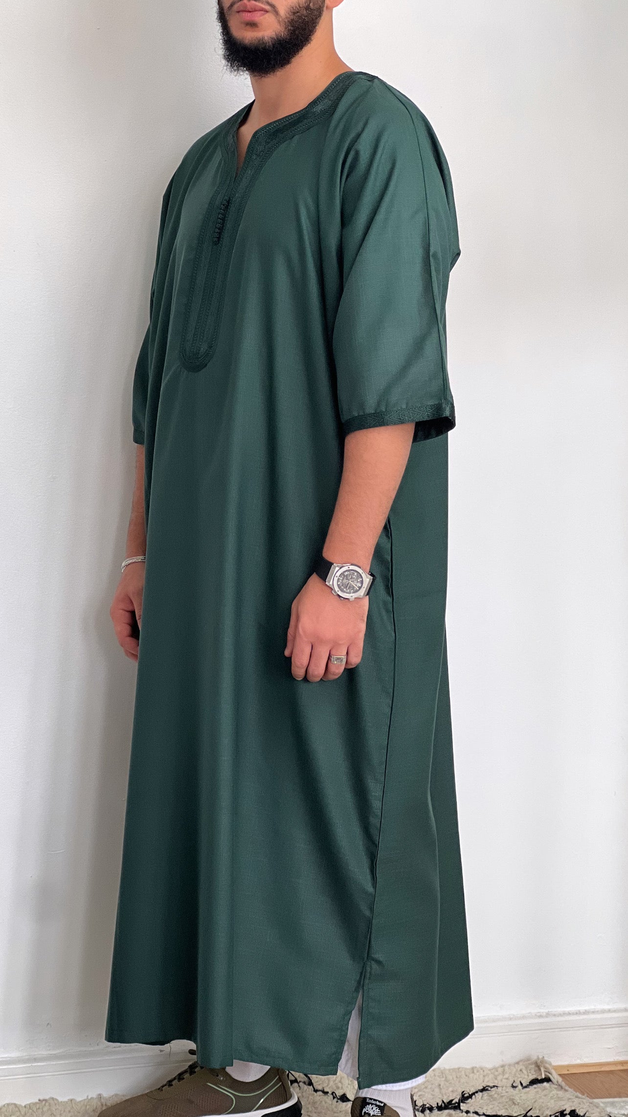 Mens Linen crep Moroccan thobe