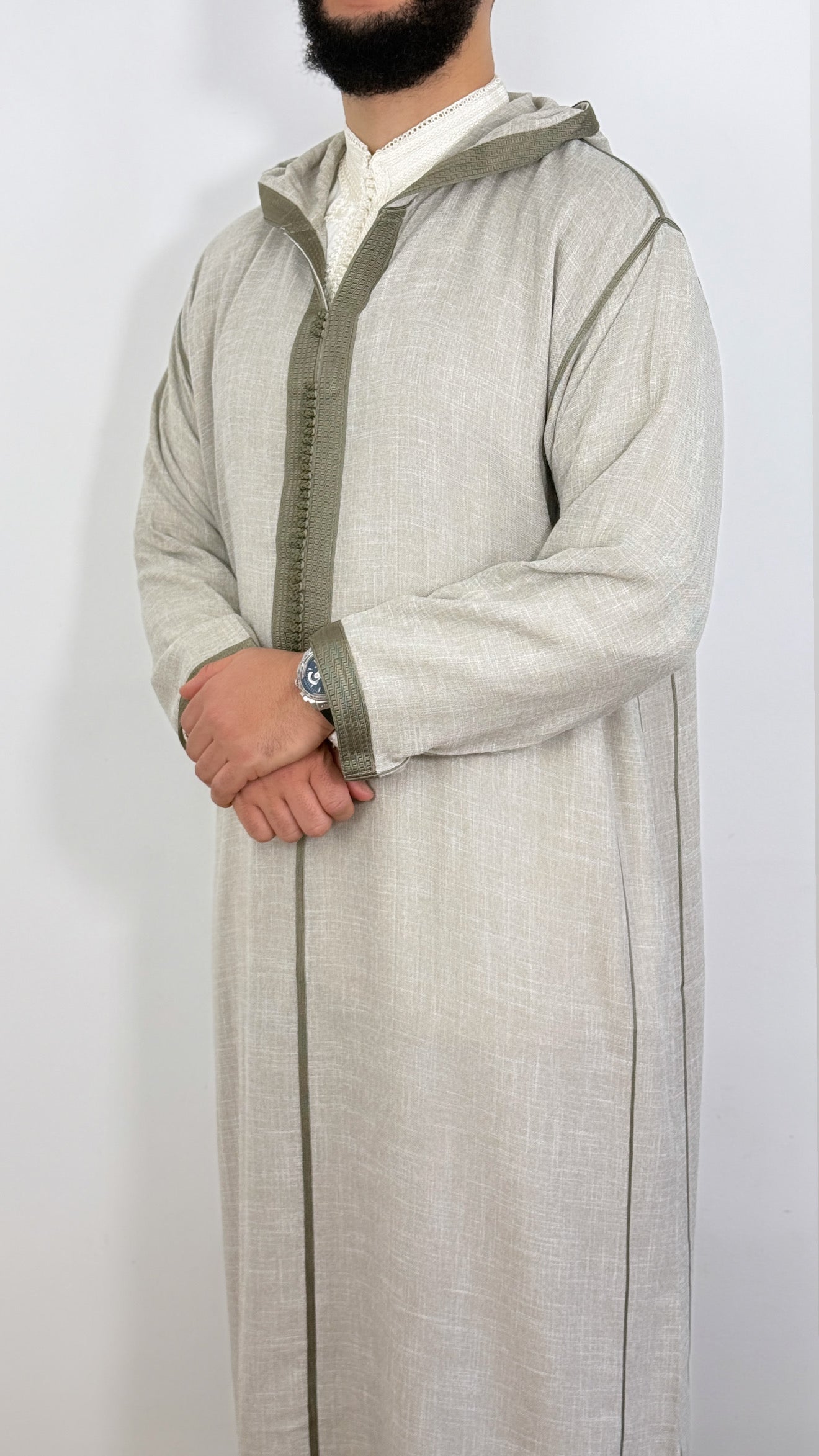 Hooded Djellaba Moroccan Linen