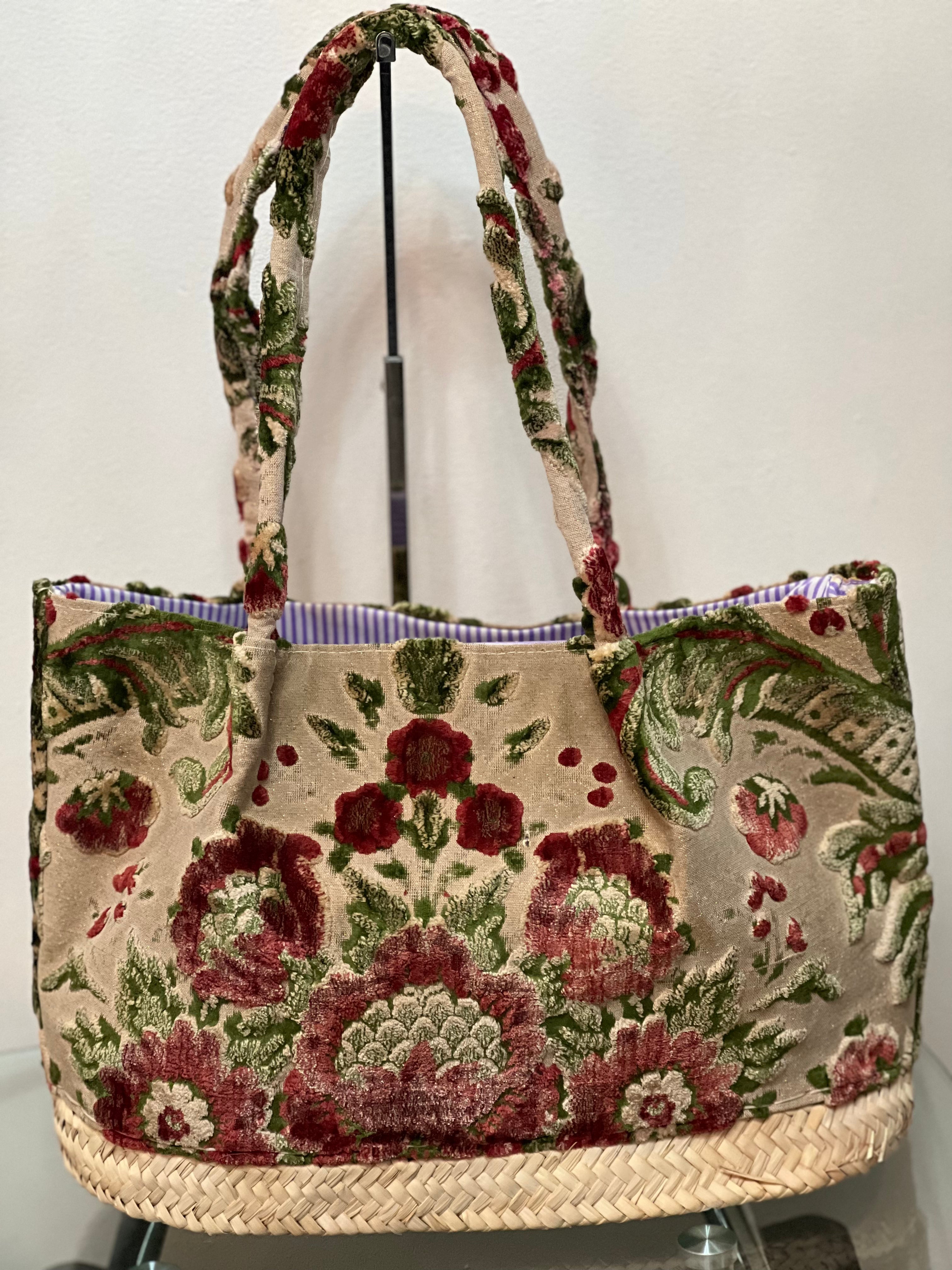 Vintage Bag- using recycled moroccan fabrics