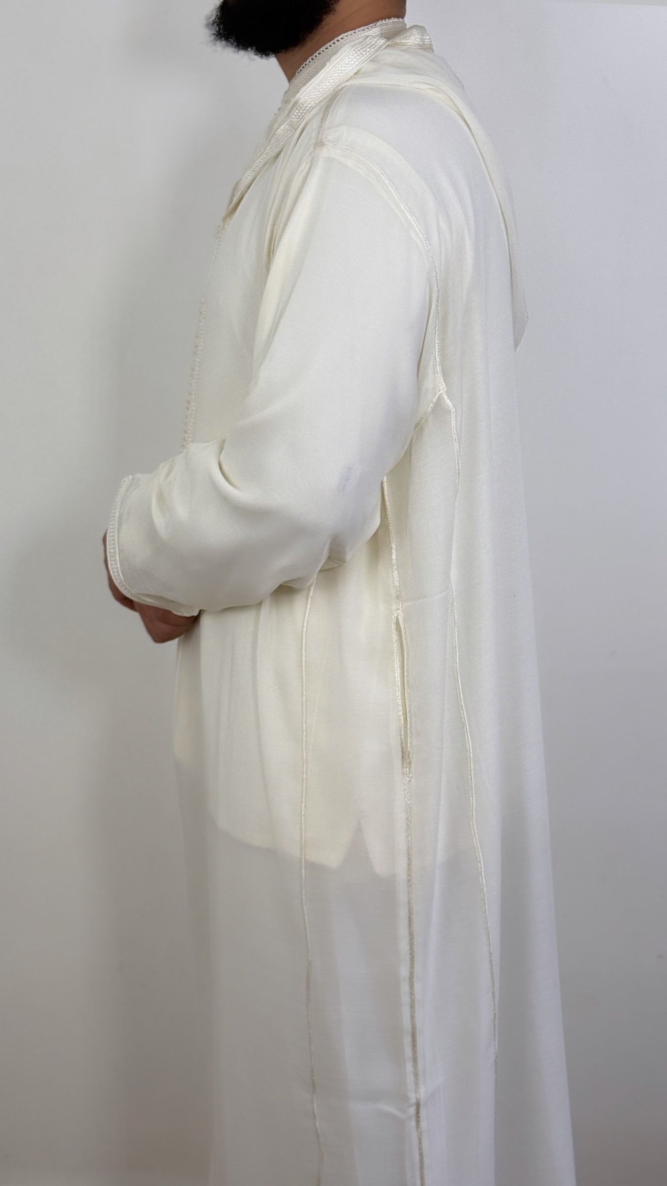 Hooded Premium Nikkah Djellaba see through