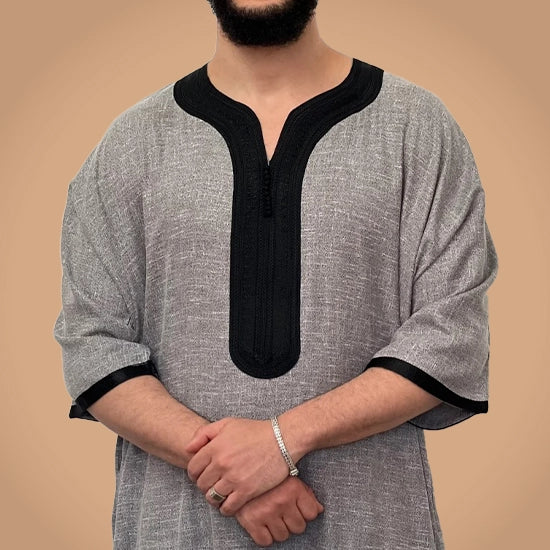 ثوب مغربي من الكتان