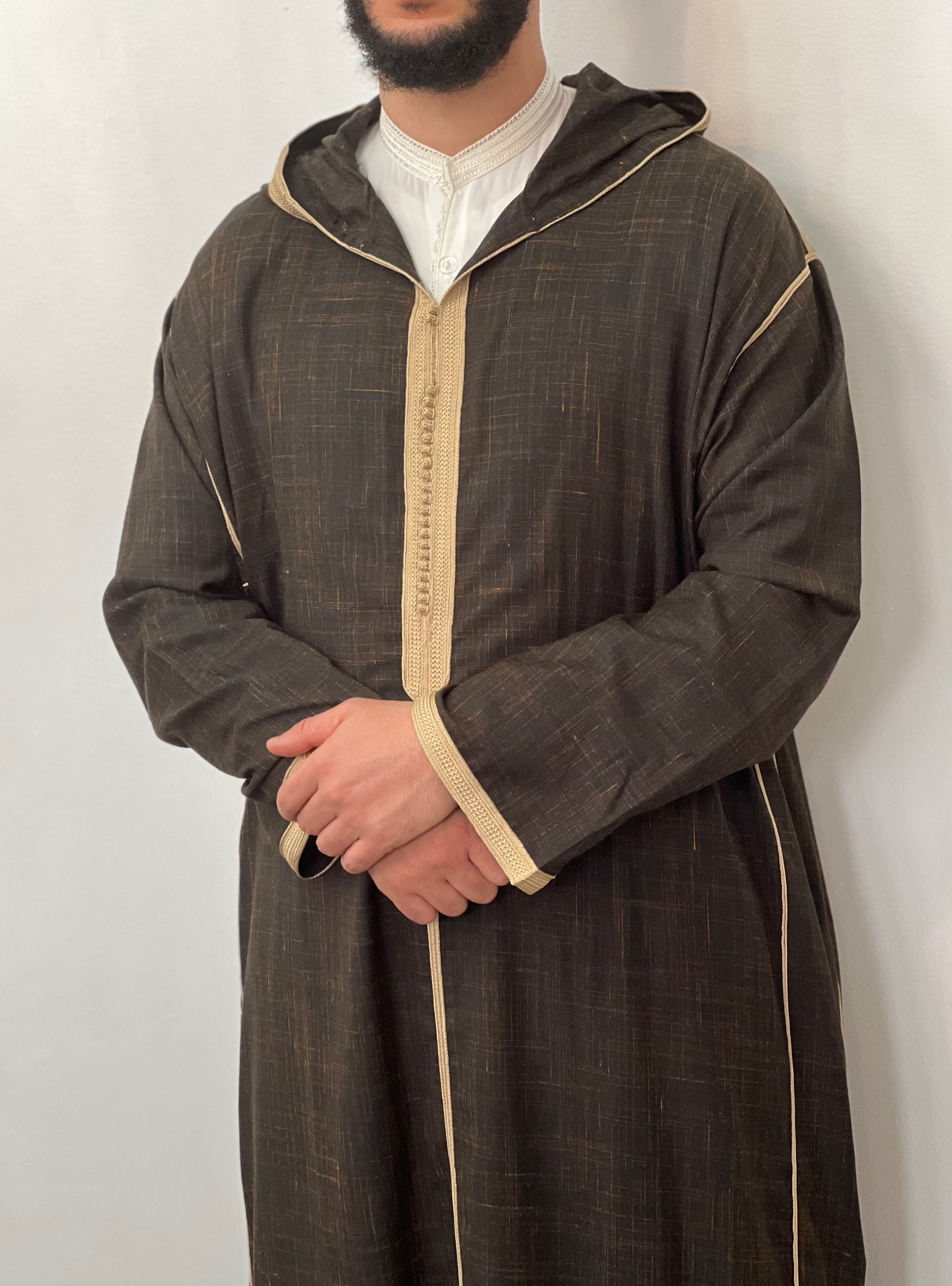 Hooded AMIR djellaba Moroccan thobe Libaas London