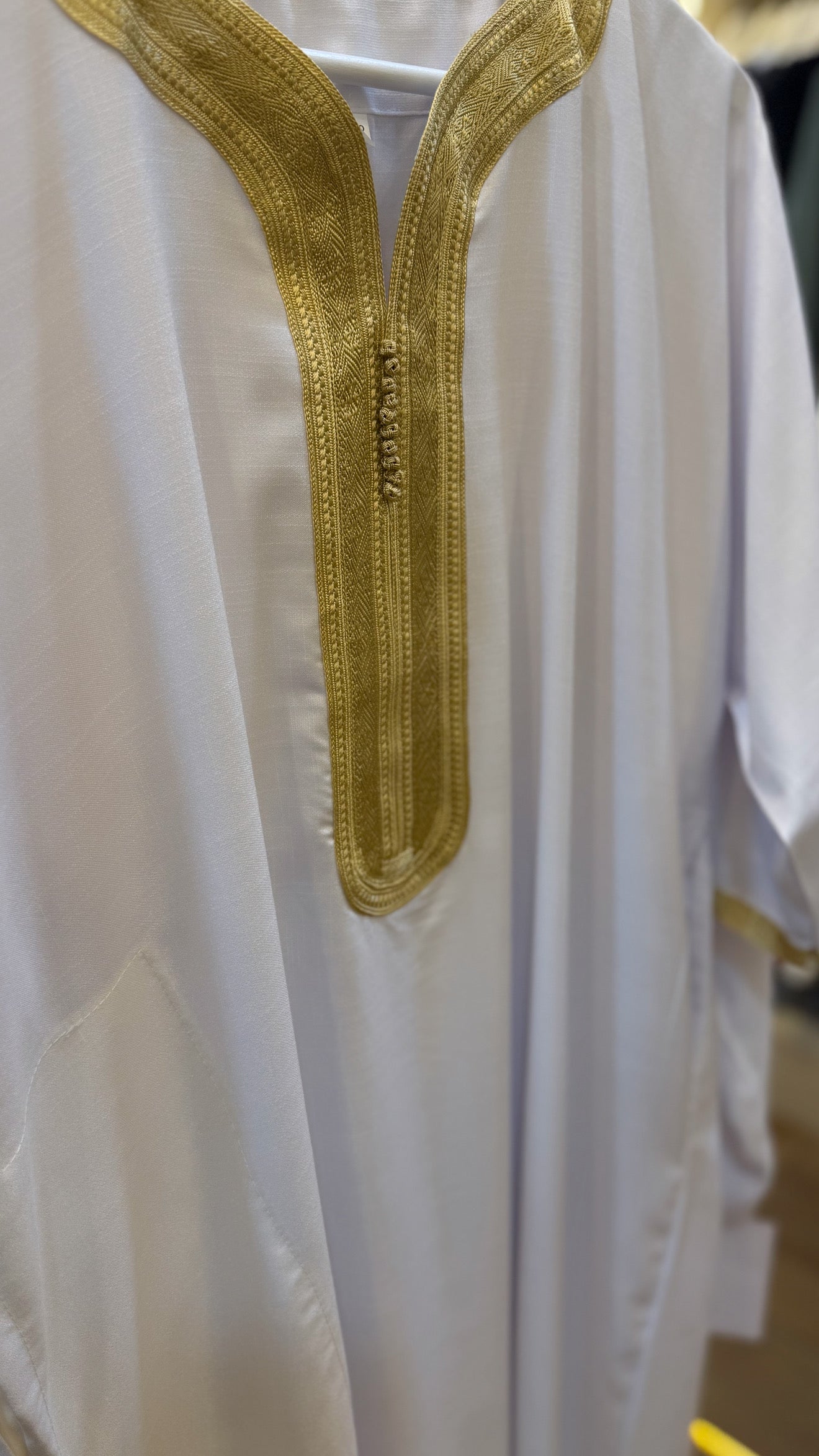 Mens Linen crep Moroccan thobe
