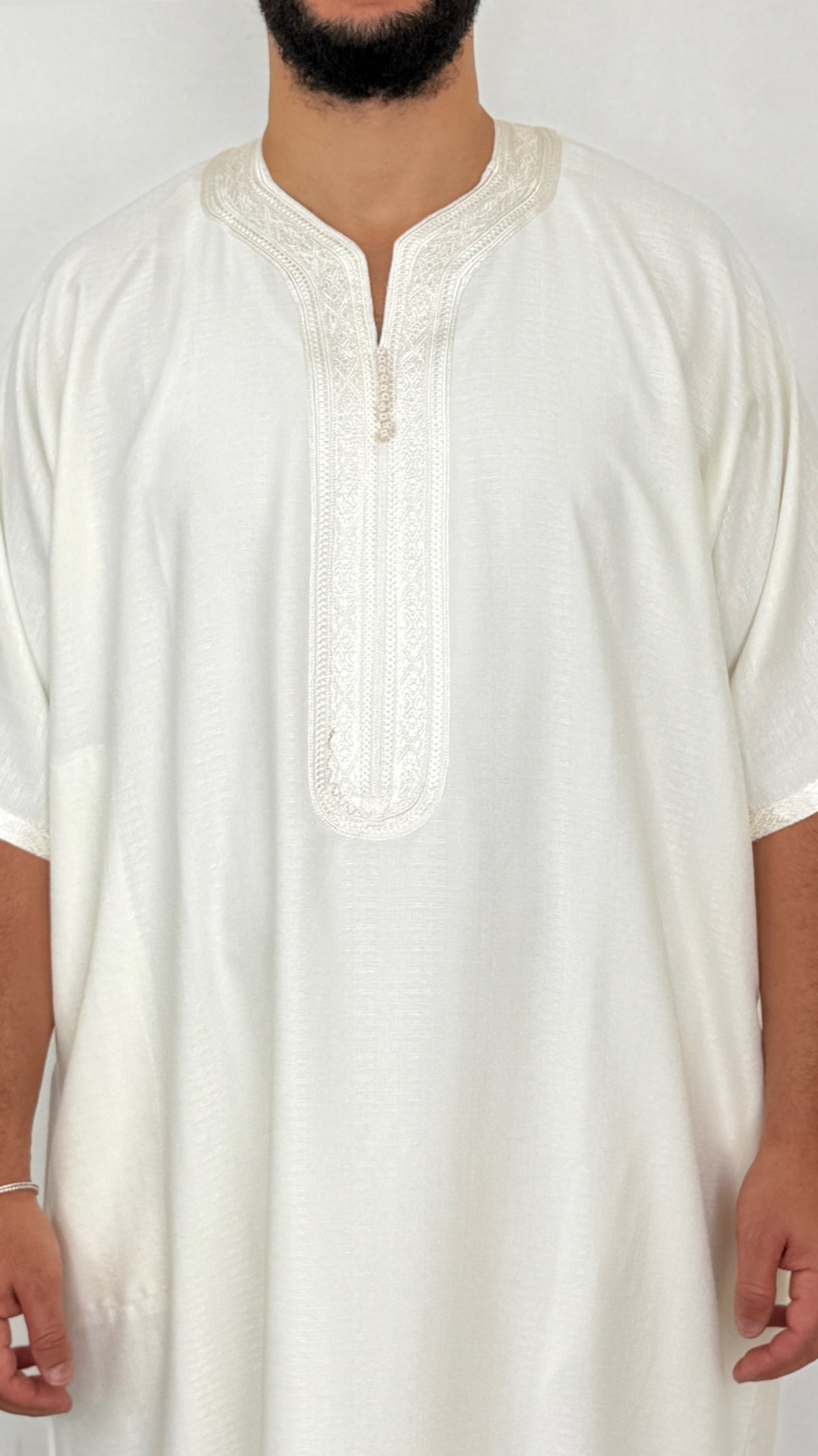 Linen blend Thobe Moroccan