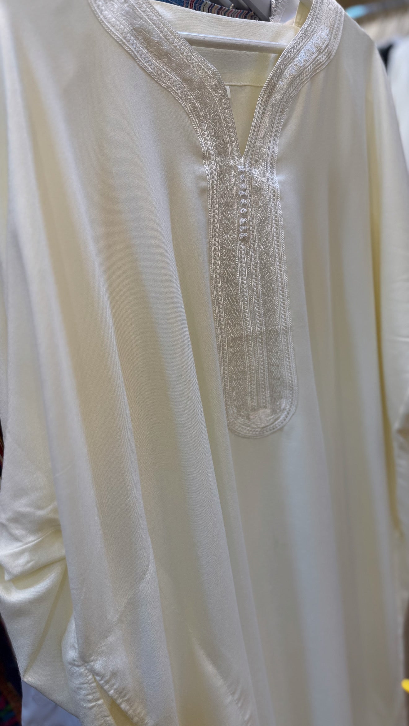 Mens Linen crep Moroccan thobe
