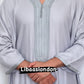 ثوب رجالي كندورة إسلامية من مزيج القطن