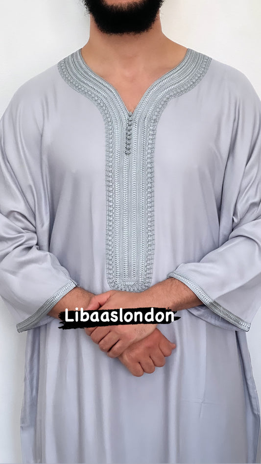 ثوب رجالي كندورة إسلامية من مزيج القطن