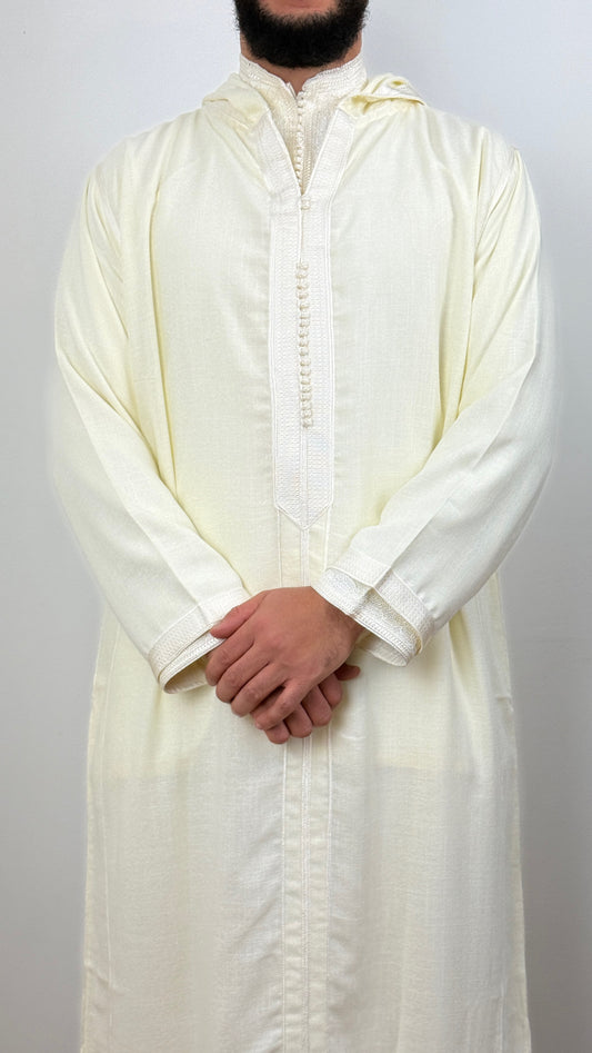 Hooded Moroccan linen