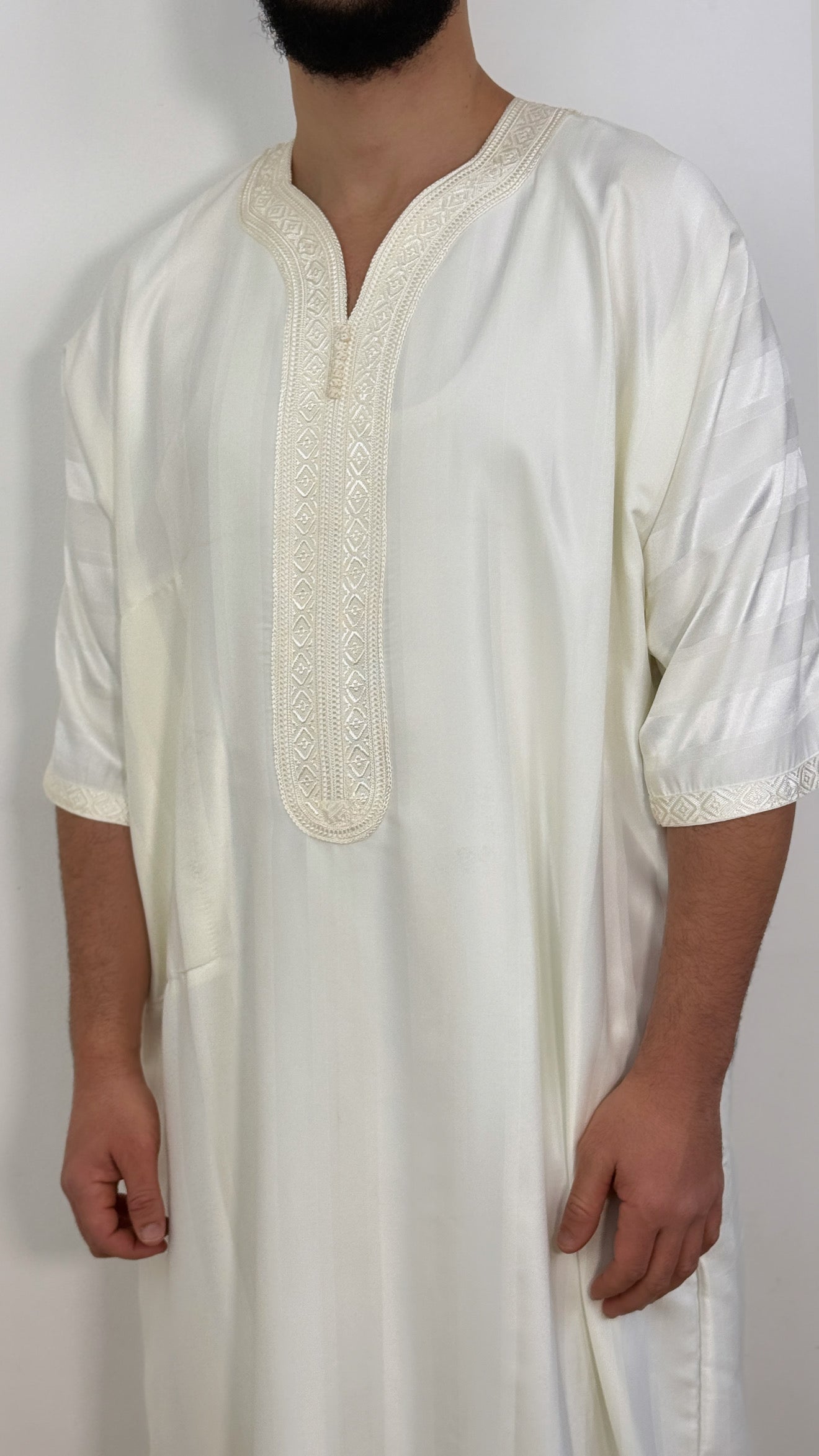 Moroccan Thobe Jawehara slim fit Jubbah kandora