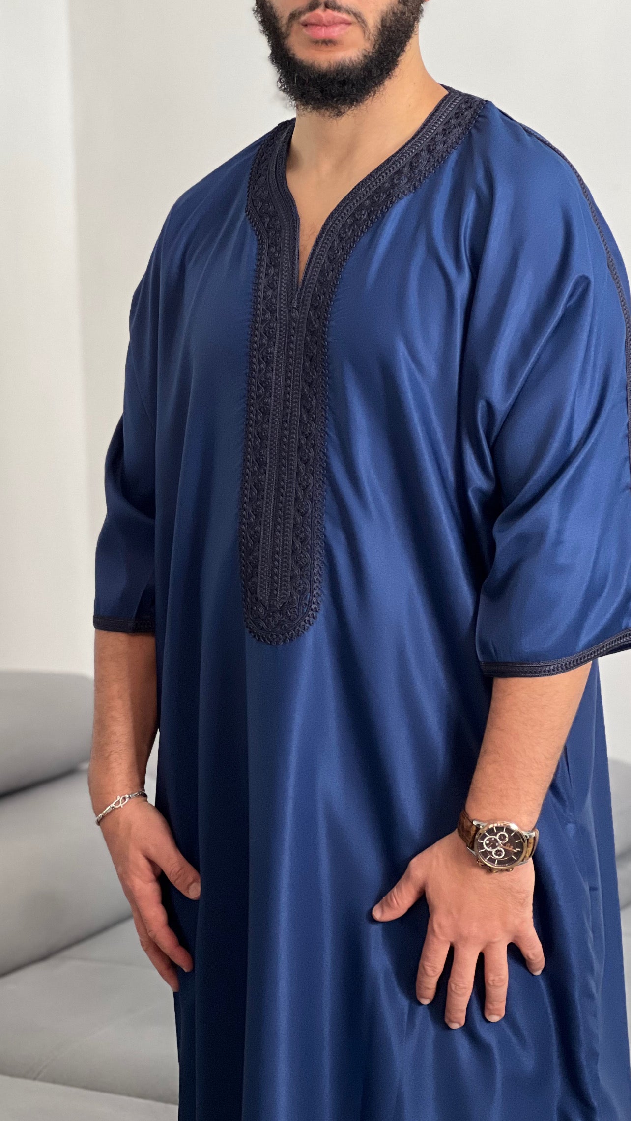 تطريز الثوب الاسلامي المغربي التقليدي