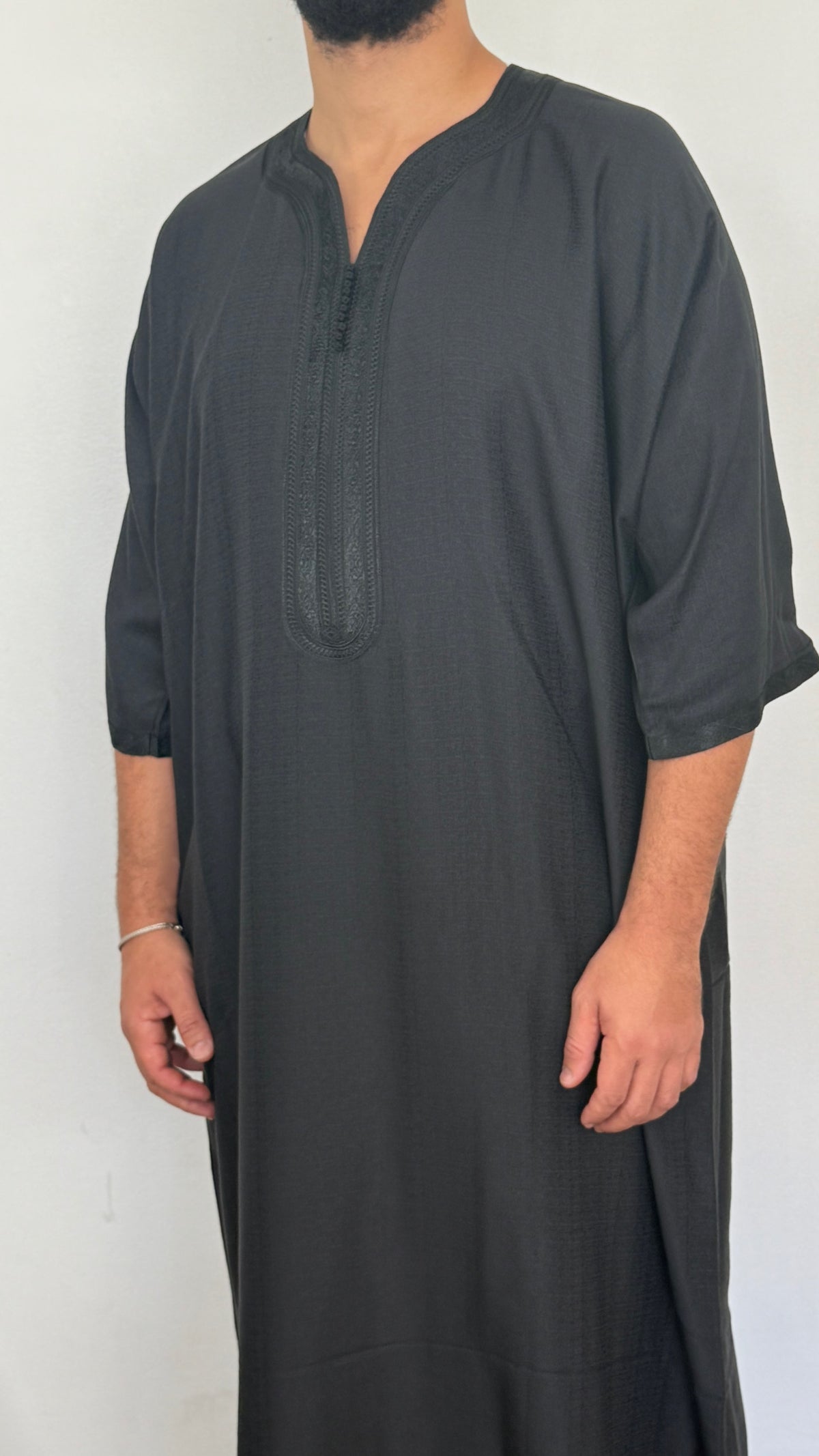 Linen blend Thobe Moroccan