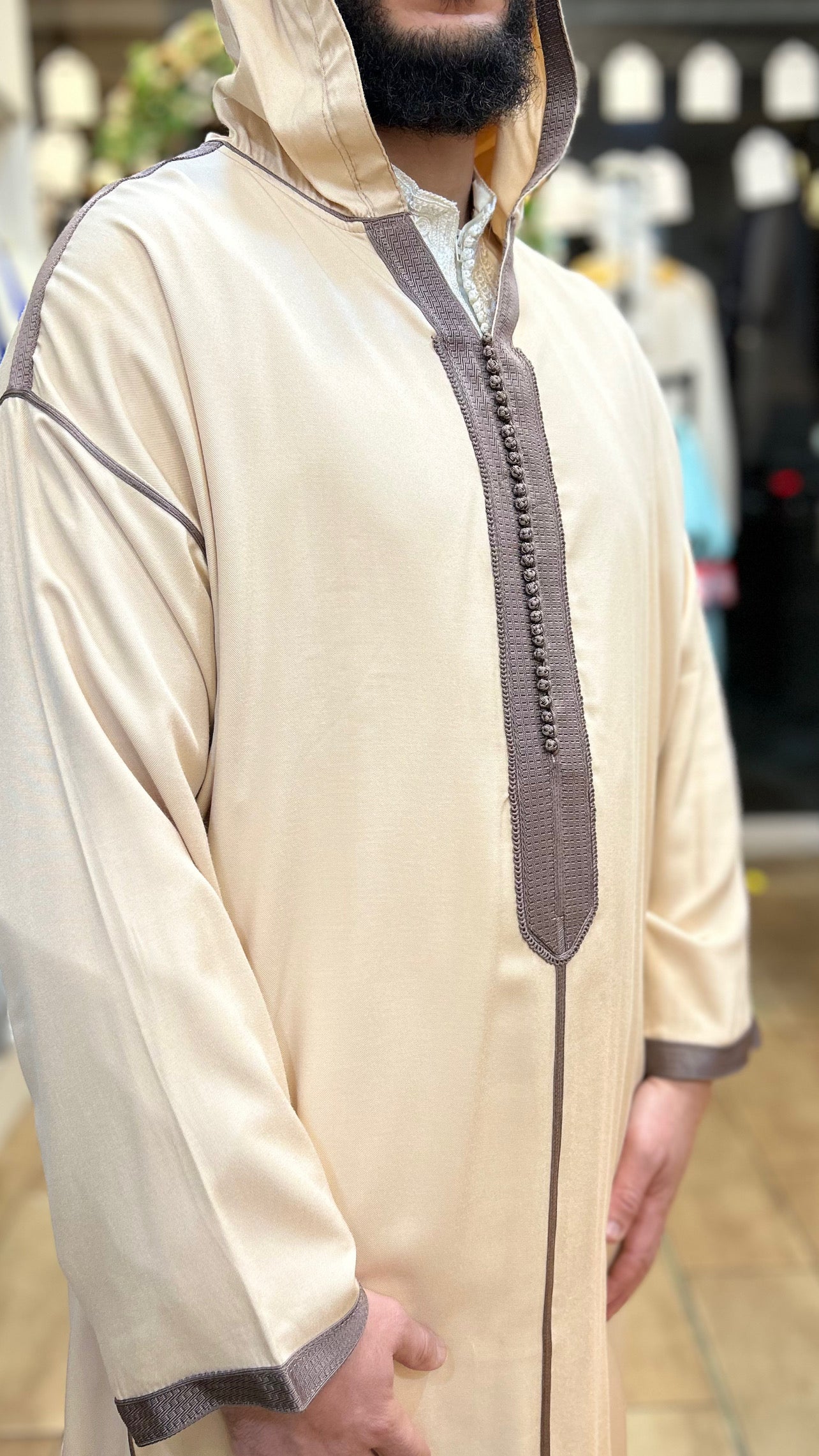 Hooded premium Gabardine Moroccan Jelaba