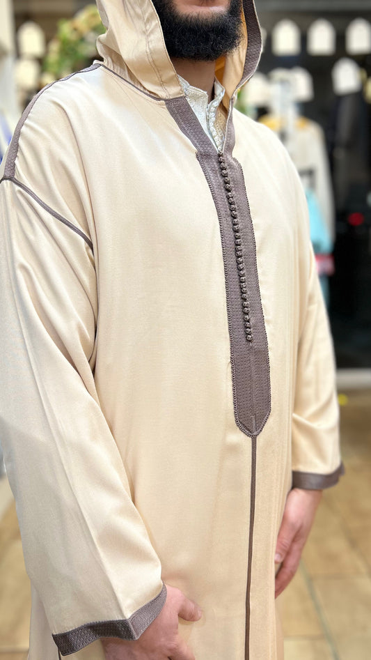 Hooded premium Gabardine Moroccan Jelaba