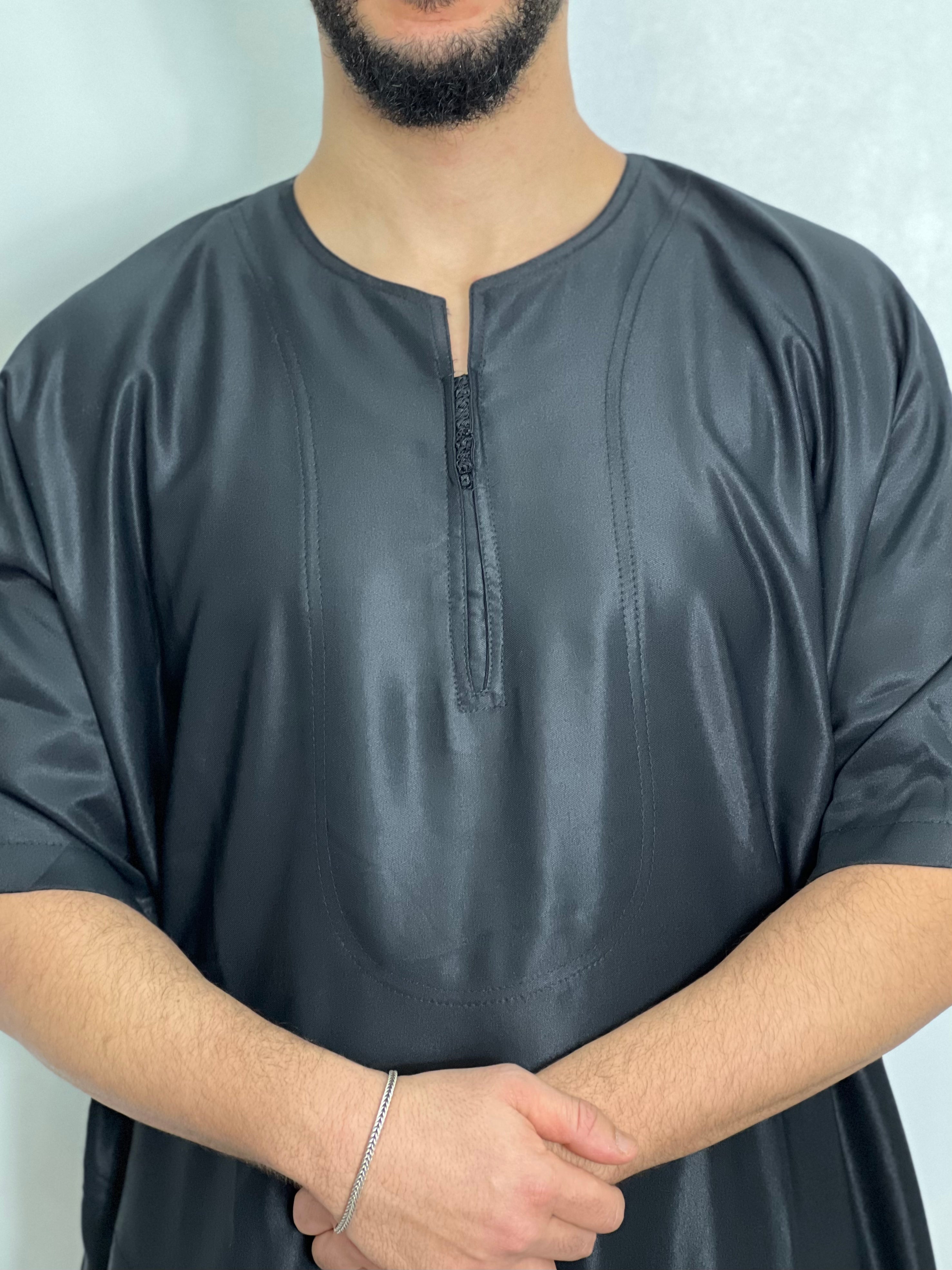 Thobe Shiny Everyday Simple- Men’s djellaba, Jubbah, Islamic Thobe, kandora, Kaftan