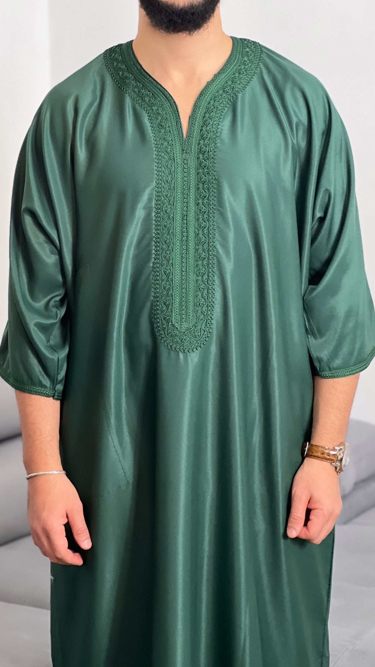 Moroccan Traditional Islamic Thobe Embroidery