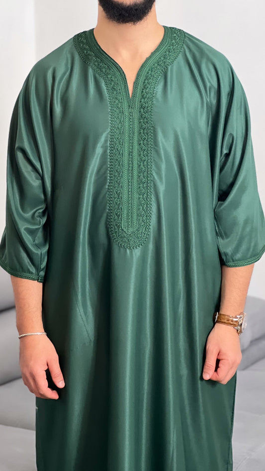 Moroccan Traditional Islamic Thobe Embroidery