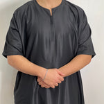 Thobe Shiny Everyday Simple- Men’s djellaba, Jubbah, Islamic Thobe, kandora, Kaftan