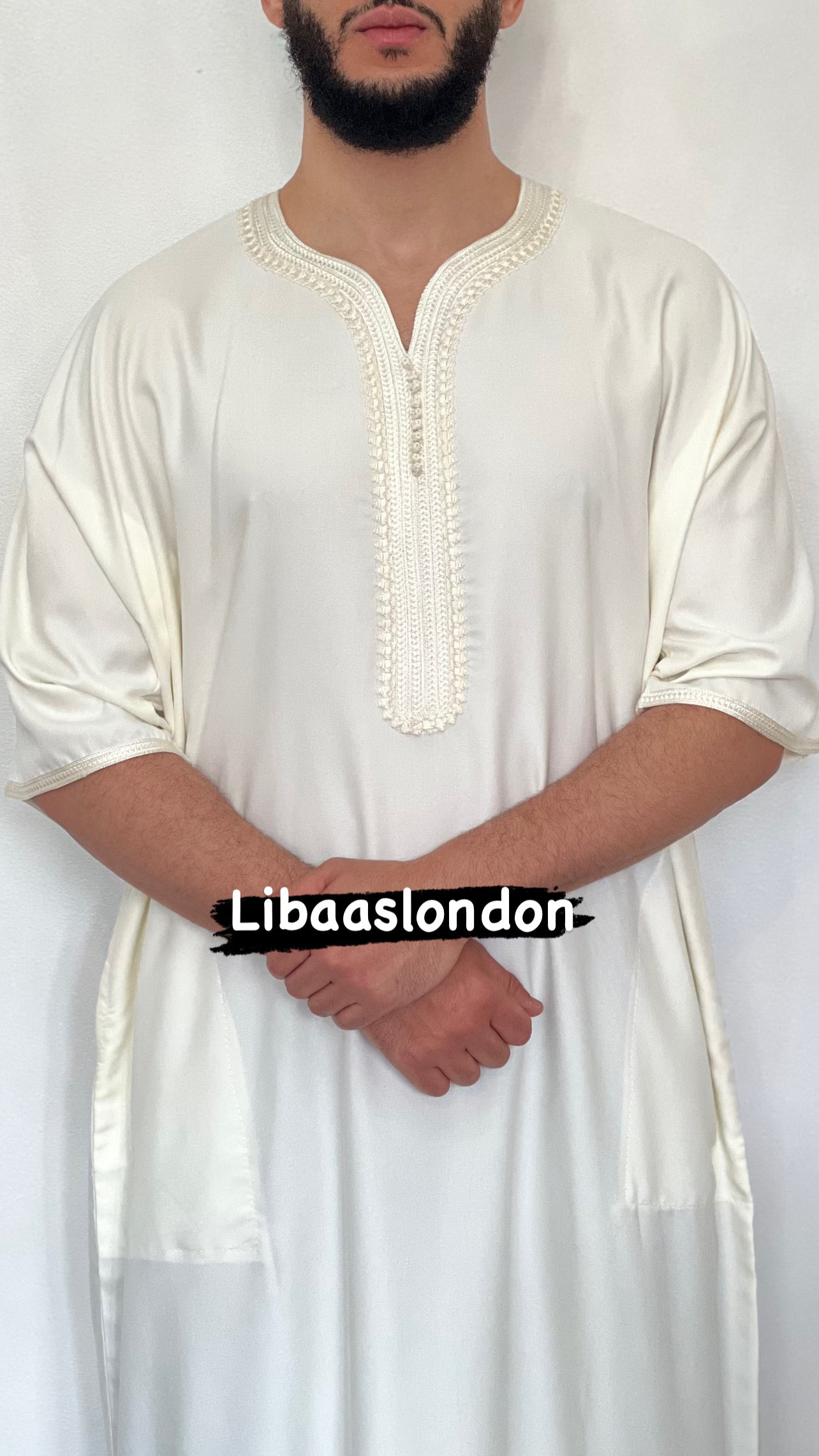 Traditional Moroccan Islamic Thobe two pockets