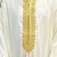 Hooded Embroidery Gabardine Moroccan Thobe