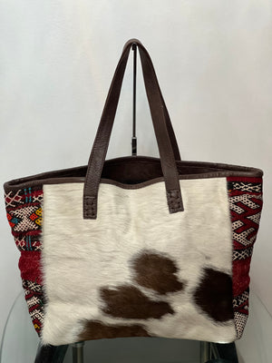 Tote bag Shoulder bag - Cow Fur Leather