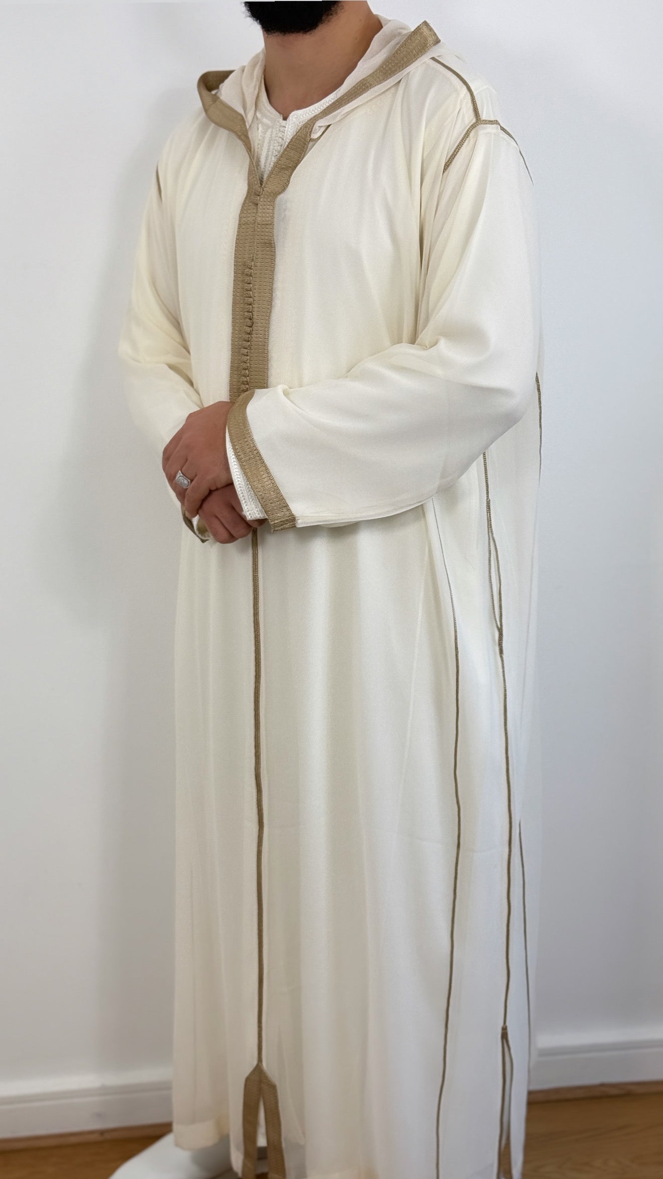 Hooded Premium Nikkah Djellaba see through