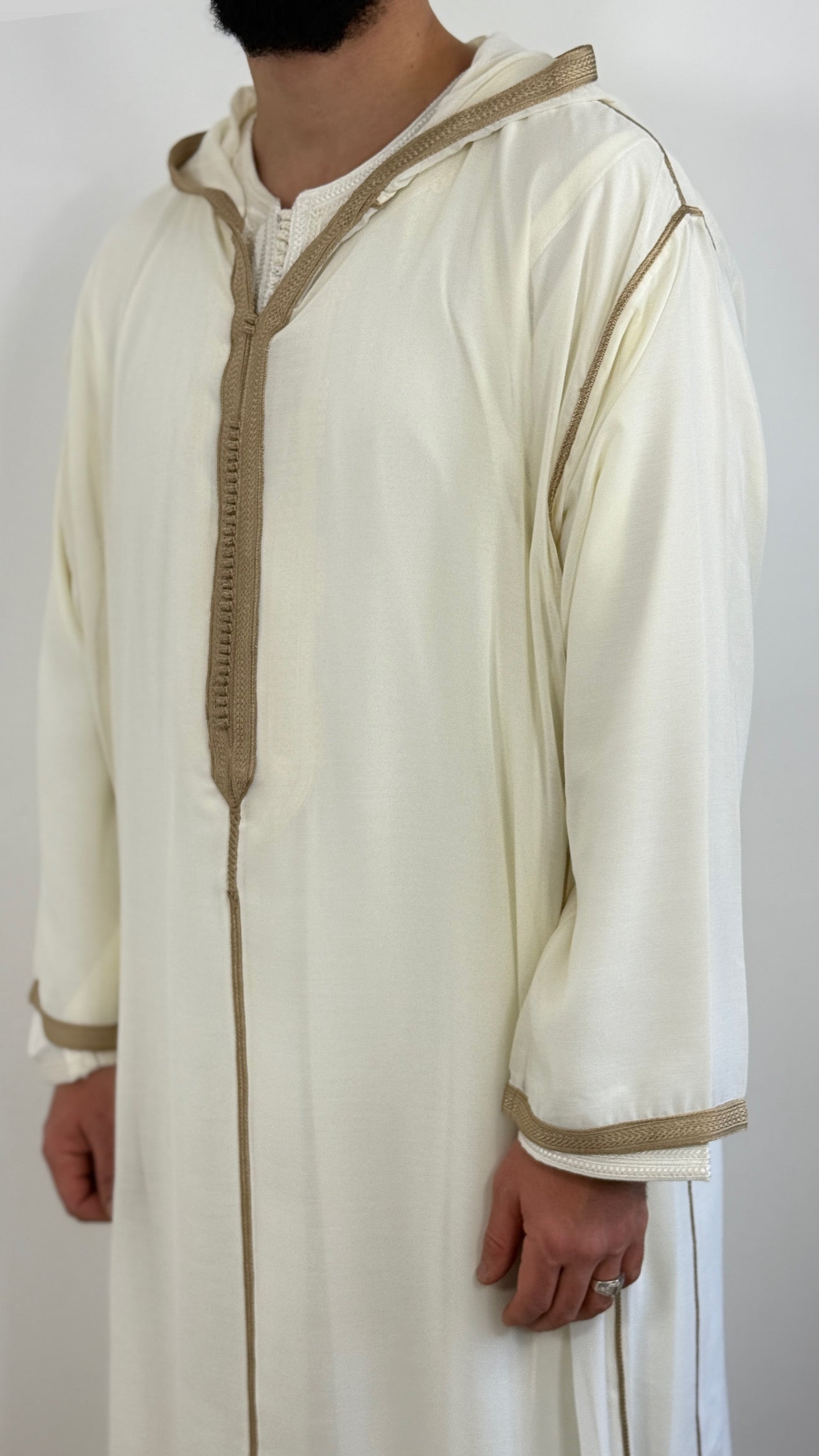 Hooded Premium Nikkah Djellaba see through