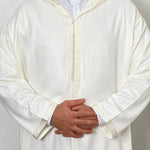 Hooded Djellaba cotton Nikkah Moroccan