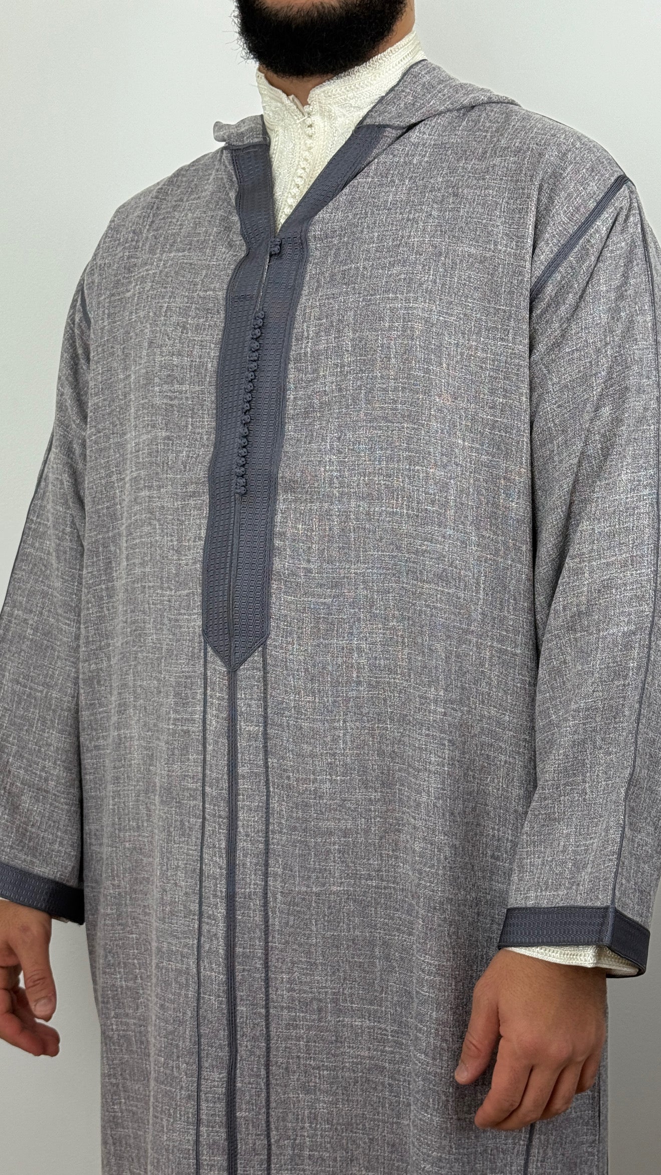 Hooded Moroccan linen