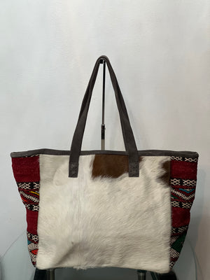 Tote bag Shoulder bag - Cow Fur Leather